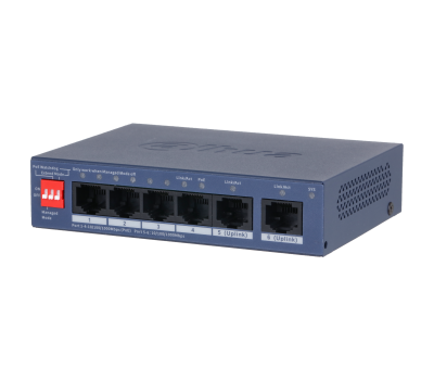 DH-CS4006-4GT-36 4-портовый гигабитный PoE коммутатор с функцией облачного управления DH-CS4006-4GT-36 4-портовый гигабитный PoE коммутатор с функцией облачного управления